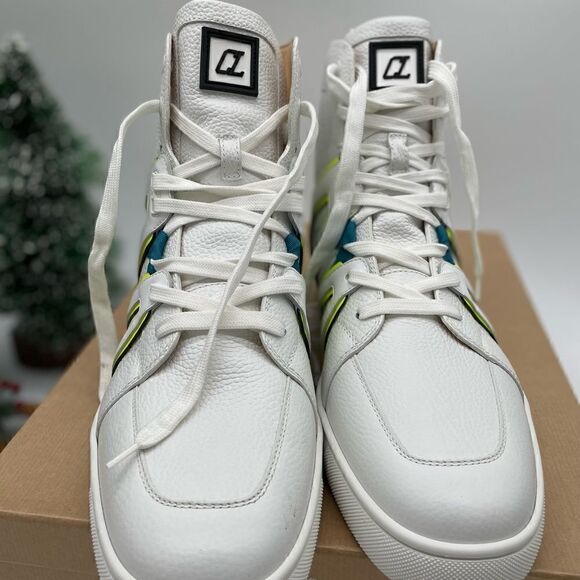 Men’s Christian, Louboutin Louis , Junior, high top sneaker, size 43 made Italy - Picture 3 of 7
